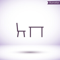 Tableicon vector icon , lorem ipsum Flat design