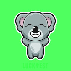 koala icon vector illustration logo template for many purpose.