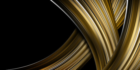 
Abstract black luxury background image overlapping the beautiful golden line Geometric shapes for design 