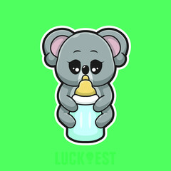 koala icon vector illustration logo template for many purpose.