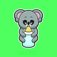 koala icon vector illustration logo template for many purpose.
