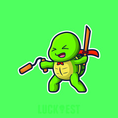 Turtle icon vector illustration logo template for many purpose.