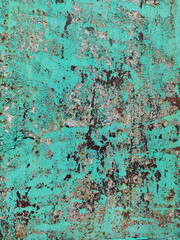 Corroded metal background. Rusty metal background with streaks of rust. Rust stains. Rystycorrosion.