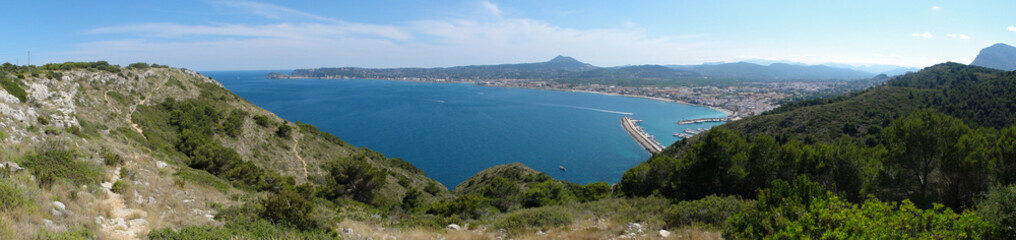 Fototapeta na wymiar Denia, Spain, panoramic view