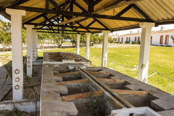 Tavira, Portugal. The Ilha de Tavira, an island in the Ria Formosa natural park