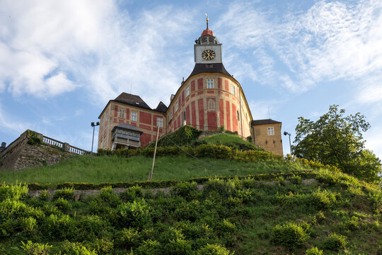 Castle Jansky vrch in the little Town Javornik, Rychlebske Mountains, Northern Moravia, Czech Republic