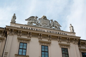 Masarykova univerzita (translation from Czech: Masaryk university), Brno, Czech Republic / Czechia...