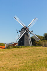 Fototapeta na wymiar Historic Vennebjerg windmill near Lønstrup, North Jutland, Denmark