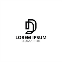 Creative DJ Letter Business Logo