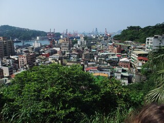Beautiful view of the city from the hill