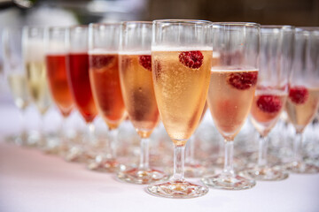 Champagne framboises