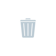 Trash can icon. Trash outline vector illustration isolated on white background