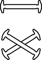 no tie silicone shoelace  icon