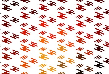 Light Red, Yellow vector pattern with narrow lines.
