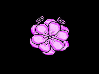 Beautiful floral logo 