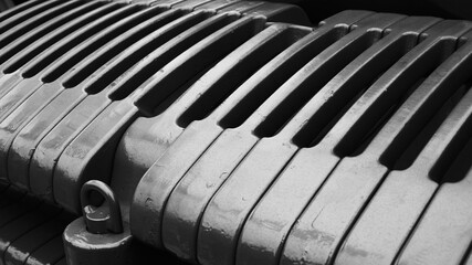 Ballast of a modern tractor.
