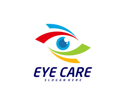 Eye logo design vector template, Creative eye logo concept, Icon symbol, Illustration