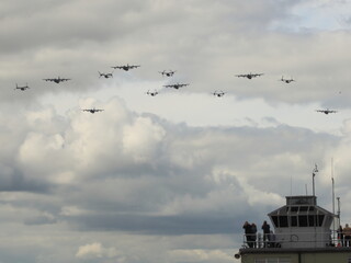 Ospreys and Hercules flypast