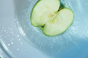 Glass with a fruit drink.