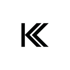 vector logo K alphabet icon illustration