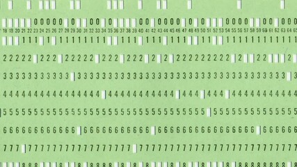 Vintage punched card