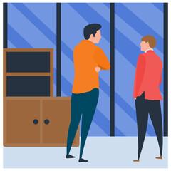  Coworking people illustration vector 