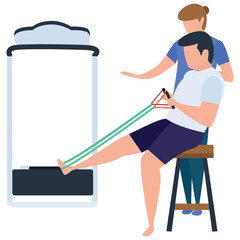 Fototapeta premium Muscle therapy illustration in vector design. 