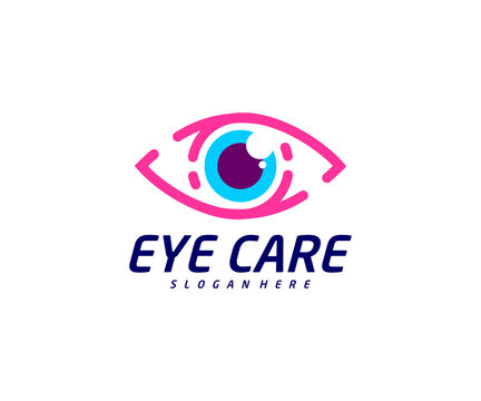 Fast Eye logo design vector template, Creative eye logo concept, Icon symbol, Illustration