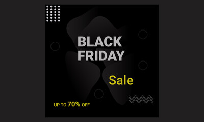 Sale poster of black friday