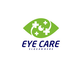 Health Eye logo design vector template, Creative eye logo concept, Icon symbol, Illustration