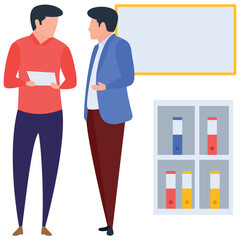 
Vector design of project consultation illustration.
