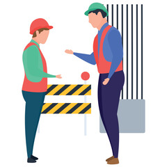 
Vector design of project consultation illustration.
