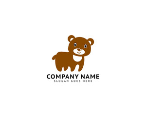 Bear Vector Logo Design Template