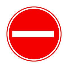 Stop Sign . No entry Sign