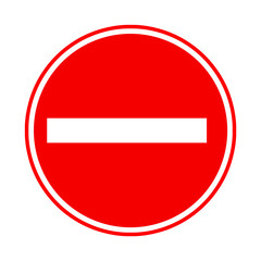 Stop Sign . No entry Sign