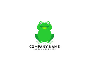 Frog Logo Design Template Vector Illustration
