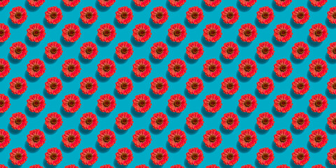 Multi-colored flower pattern