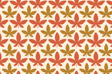 Simple autumn leaf pattern design. suitable for wallpapers and backgrounds