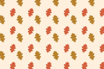 Simple autumn leaf pattern design. suitable for wallpapers and backgrounds