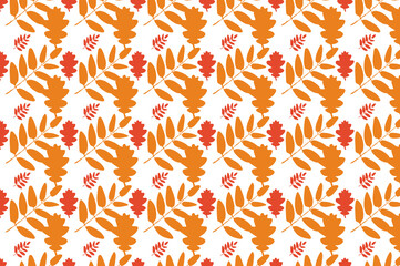 Simple autumn leaf pattern design. suitable for wallpapers and backgrounds