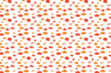 Simple autumn leaf pattern design. suitable for wallpapers and backgrounds