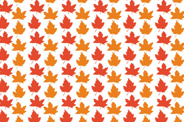 Simple autumn leaf pattern design. suitable for wallpapers and backgrounds