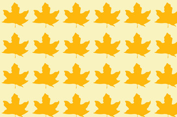 Simple autumn leaf pattern design. suitable for wallpapers and backgrounds