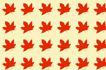 Simple autumn leaf pattern design. suitable for wallpapers and backgrounds