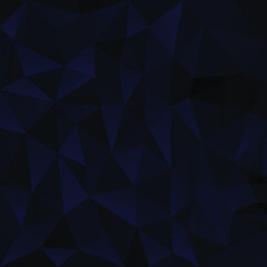 Polygonal black face on a black background. Low poly design. Creative geometric pattern.