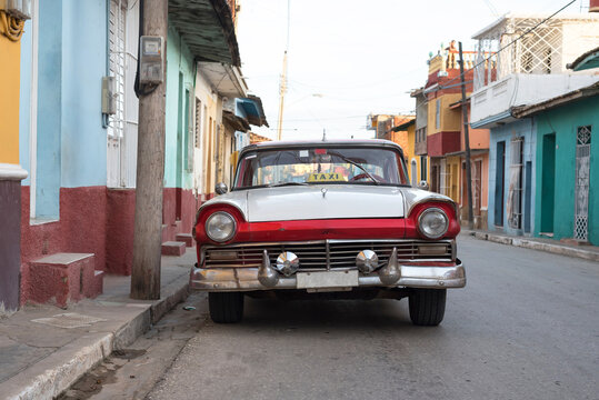 Vintage car in Trinidad