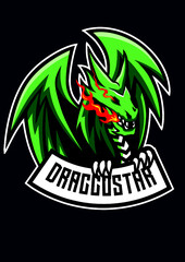 Dragon gaming esport logo