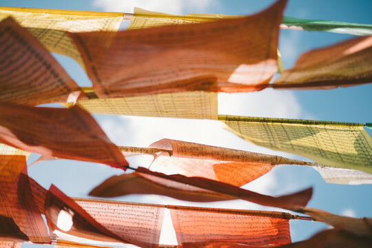 Tibetan prayer flags