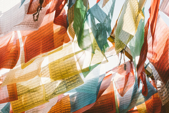 Tibetan prayer flags