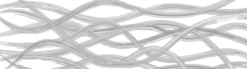 Abstract background of wavy intertwining lines, gray on white
